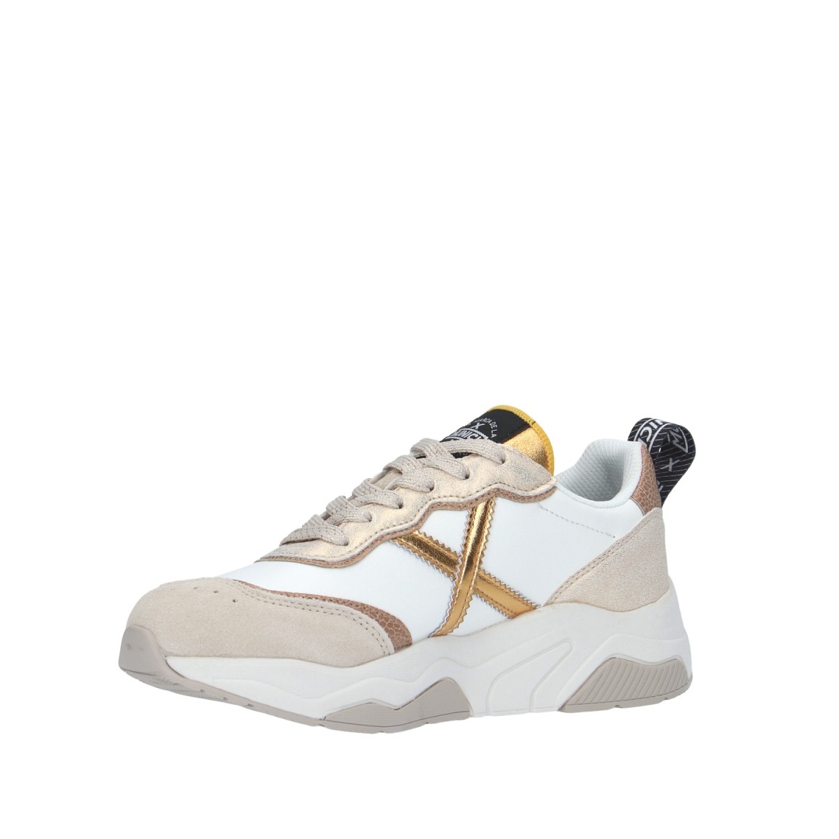 Munich Sneaker Bianco/oro Gomma 8770169