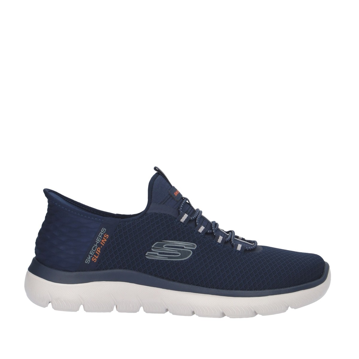 Skechers Slip on Blu Gomma...