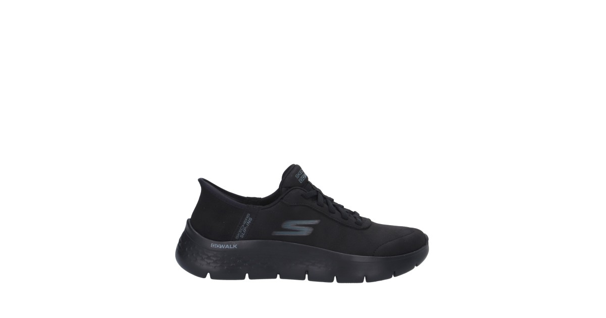 Skechers Slip on Nero Gomma 124837