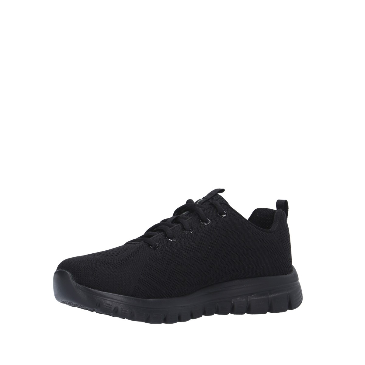 Skechers Sneaker Nero Gomma 12615W