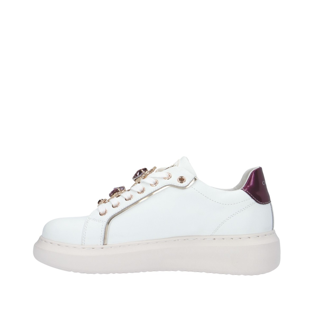 Cafenoir Sneaker Bianco/bordeaux Gomma DE1032