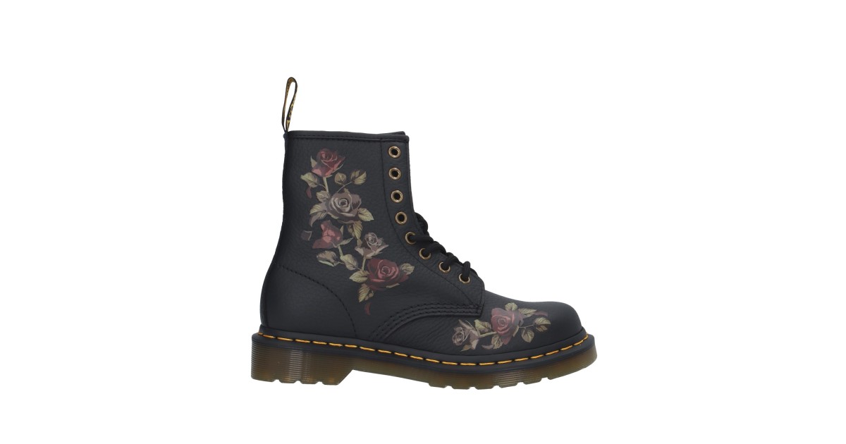 Dr. martens Anfibio Nero/fiori Gomma 32070001