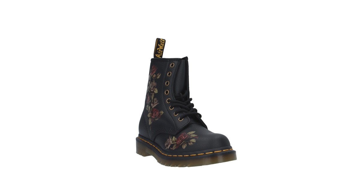 Dr. martens Anfibio Nero/fiori Gomma 32070001