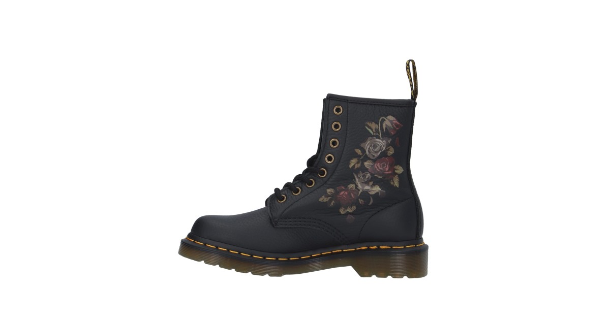 Dr. martens Anfibio Nero/fiori Gomma 32070001