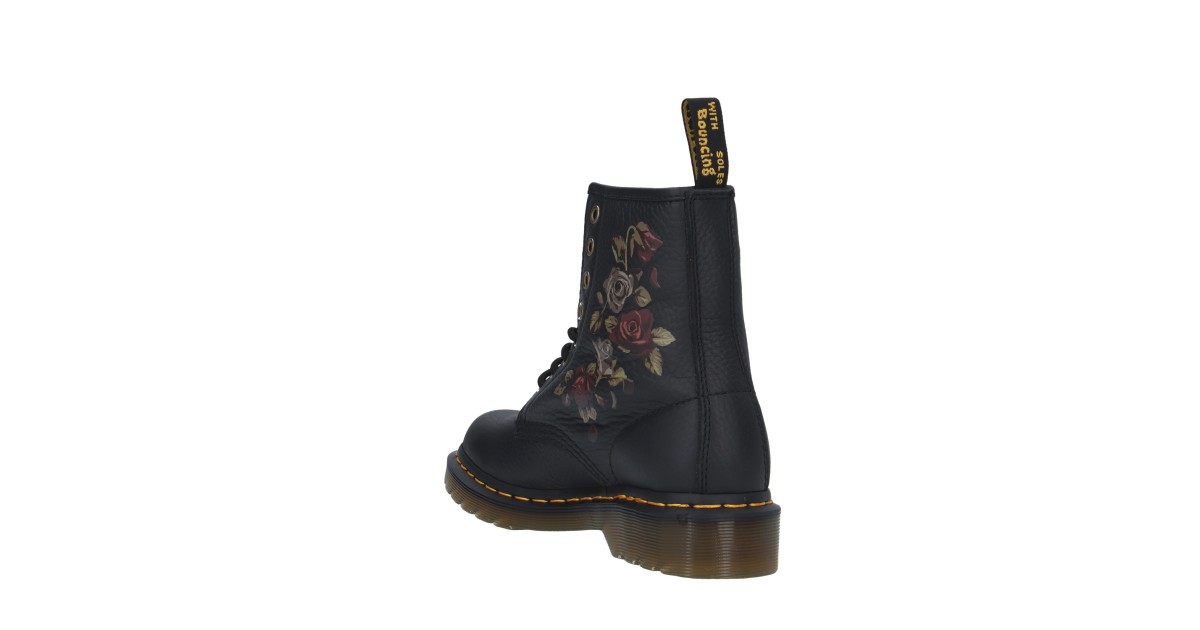 Dr. martens Anfibio Nero/fiori Gomma 32070001