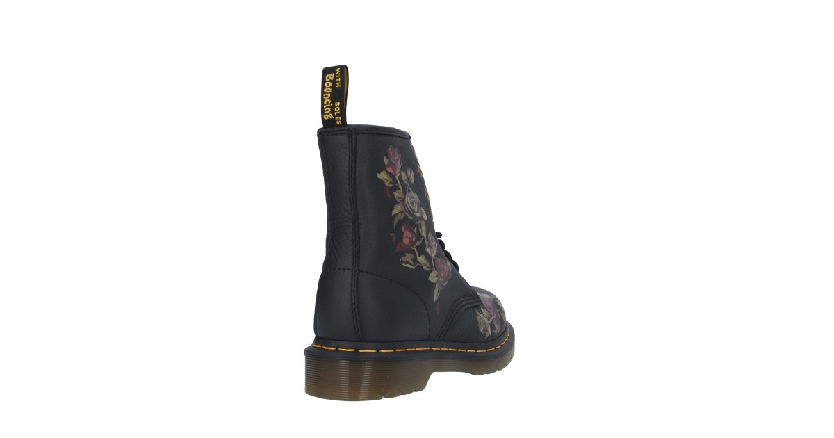 Dr. martens Anfibio Nero/fiori Gomma 32070001