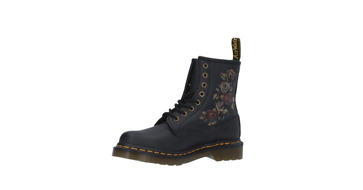 Dr. martens Anfibio Nero/fiori Gomma 32070001