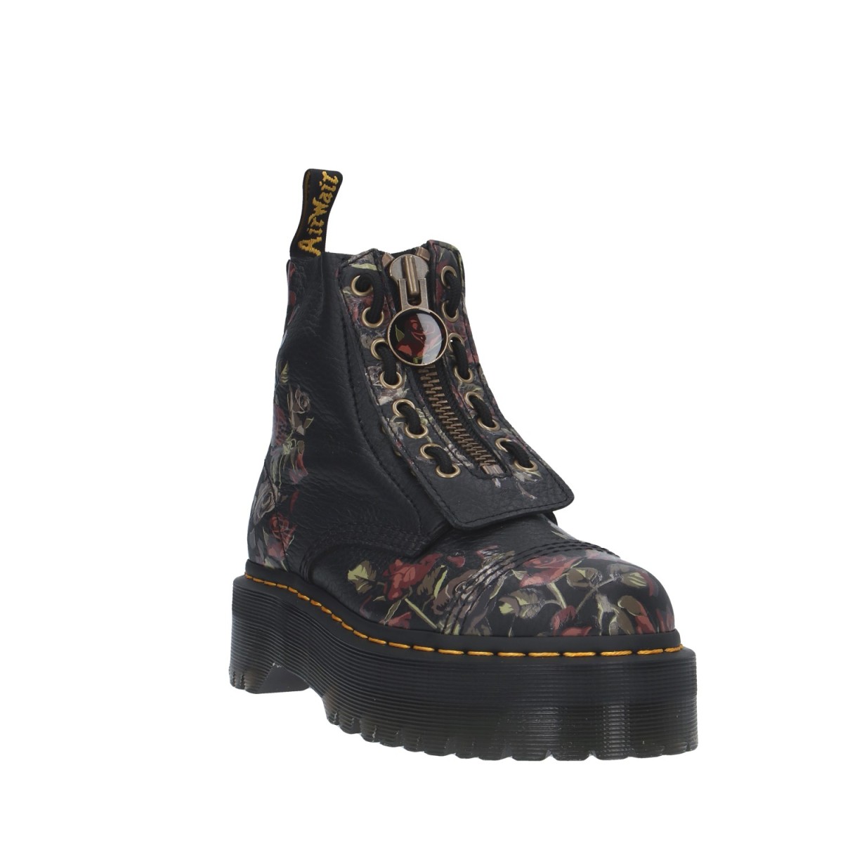 Dr. martens Anfibio Nero/fiori Platform 32050001