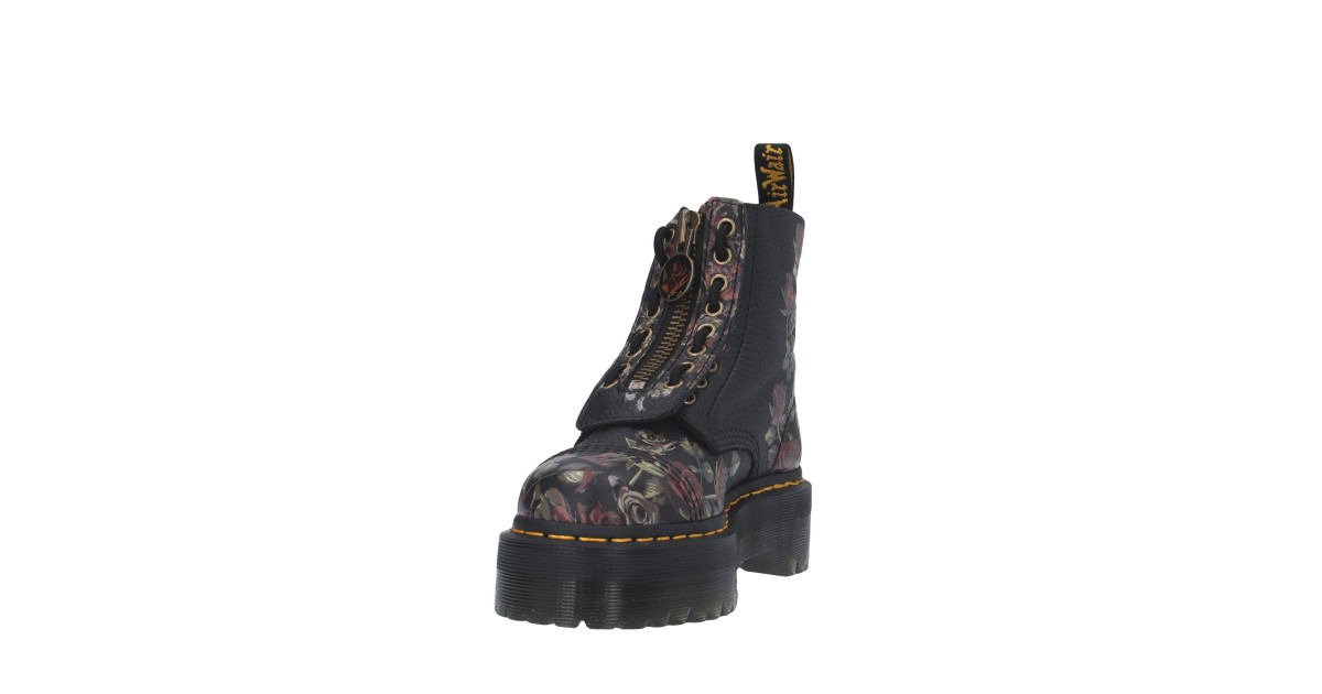 Dr. martens Anfibio Nero/fiori Platform 32050001