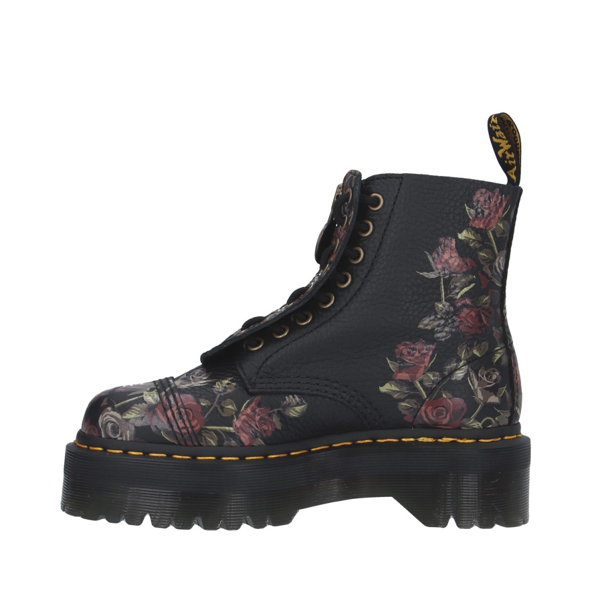 Dr. martens Anfibio Nero/fiori Platform 32050001