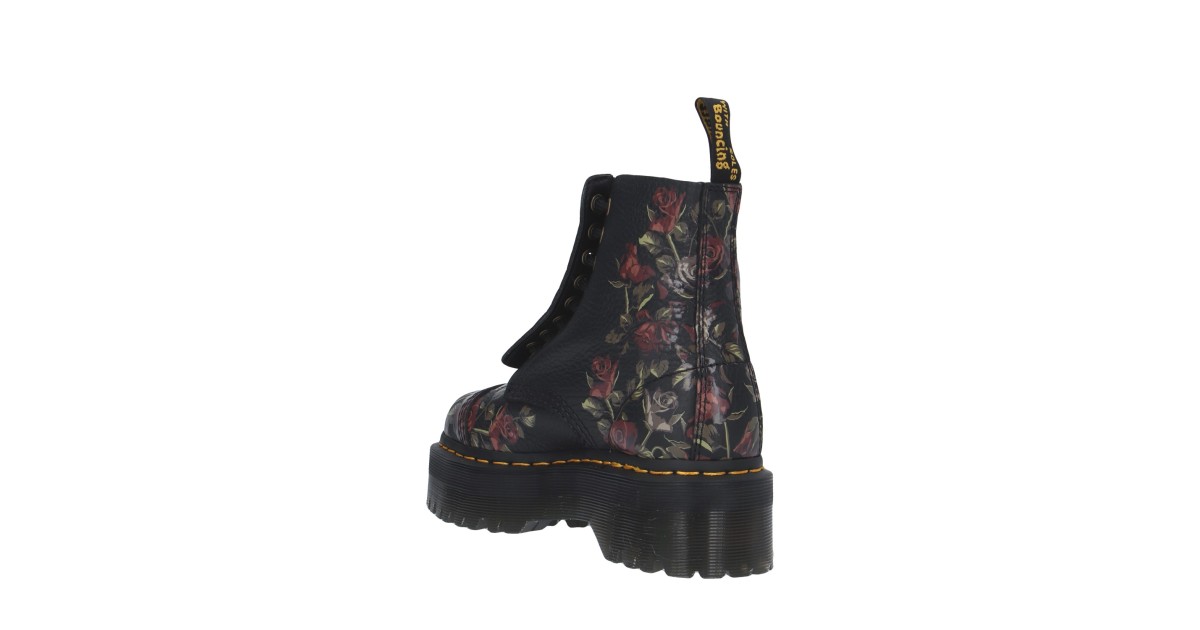 Dr. martens Anfibio Nero/fiori Platform 32050001