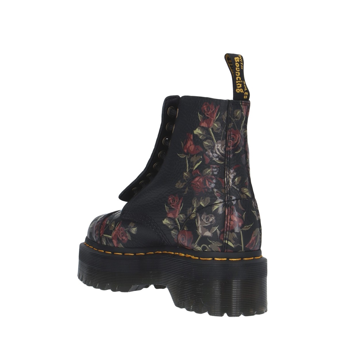 Dr. martens Anfibio Nero/fiori Platform 32050001