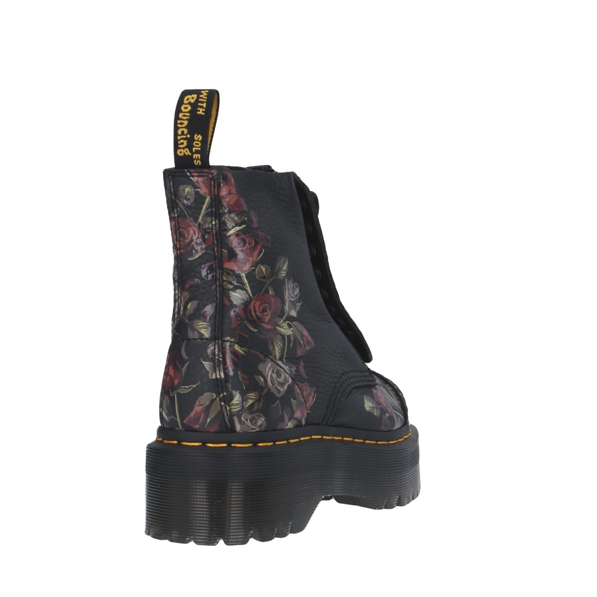 Dr. martens Anfibio Nero/fiori Platform 32050001