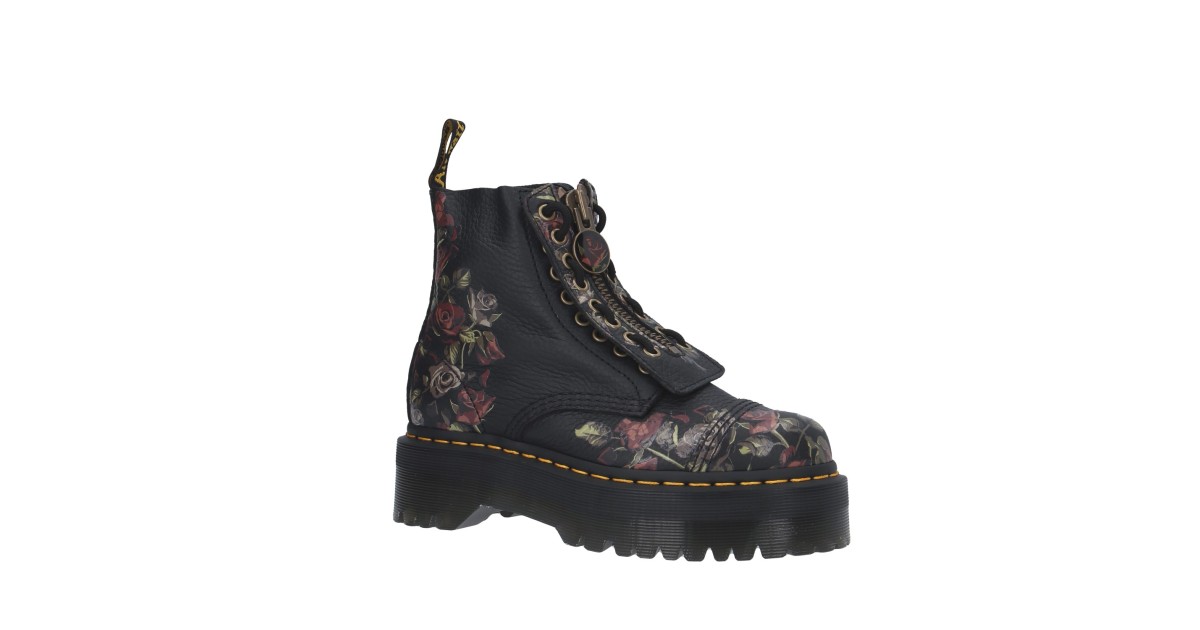 Dr. martens Anfibio Nero/fiori Platform 32050001