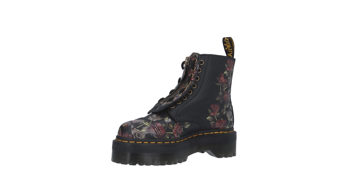 Dr. martens Anfibio Nero/fiori Platform 32050001