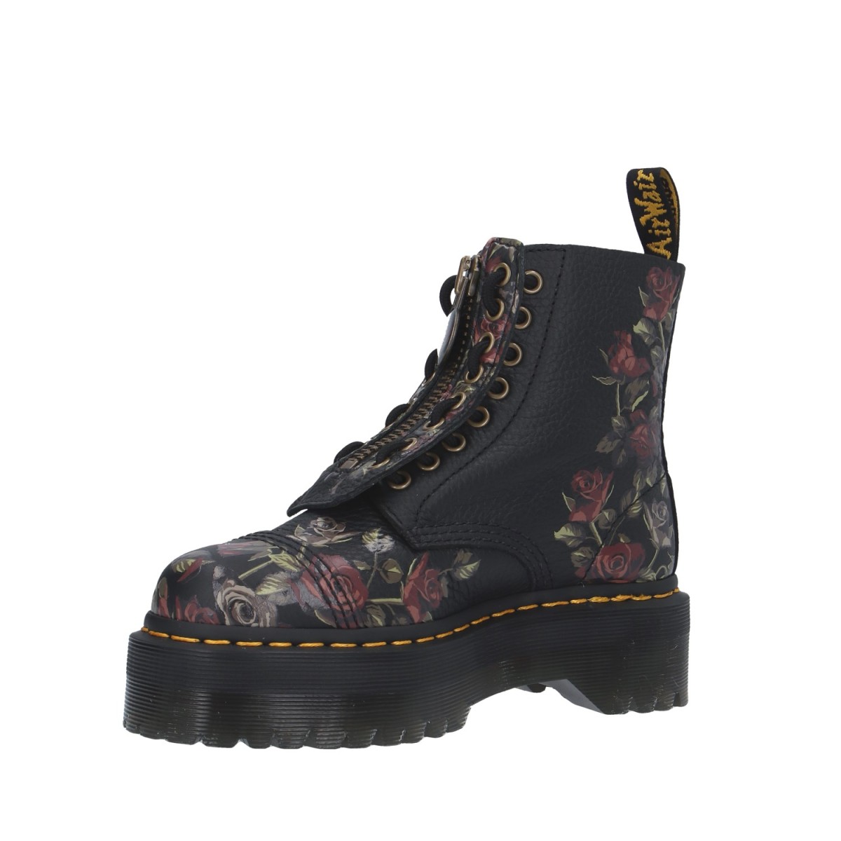 Dr. martens Anfibio Nero/fiori Platform 32050001