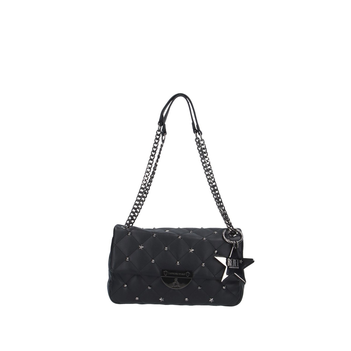 L'atelier du sac Borsa a spalla Nero Rebel iconic REBECCA