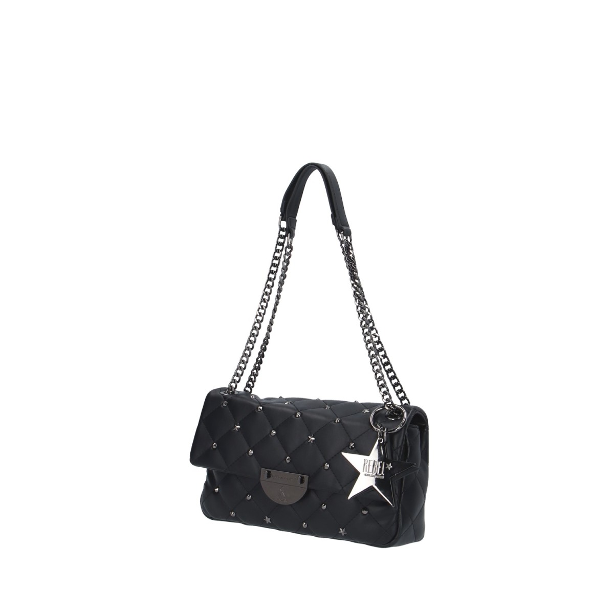 L'atelier du sac Borsa a spalla Nero Rebel iconic REBECCA