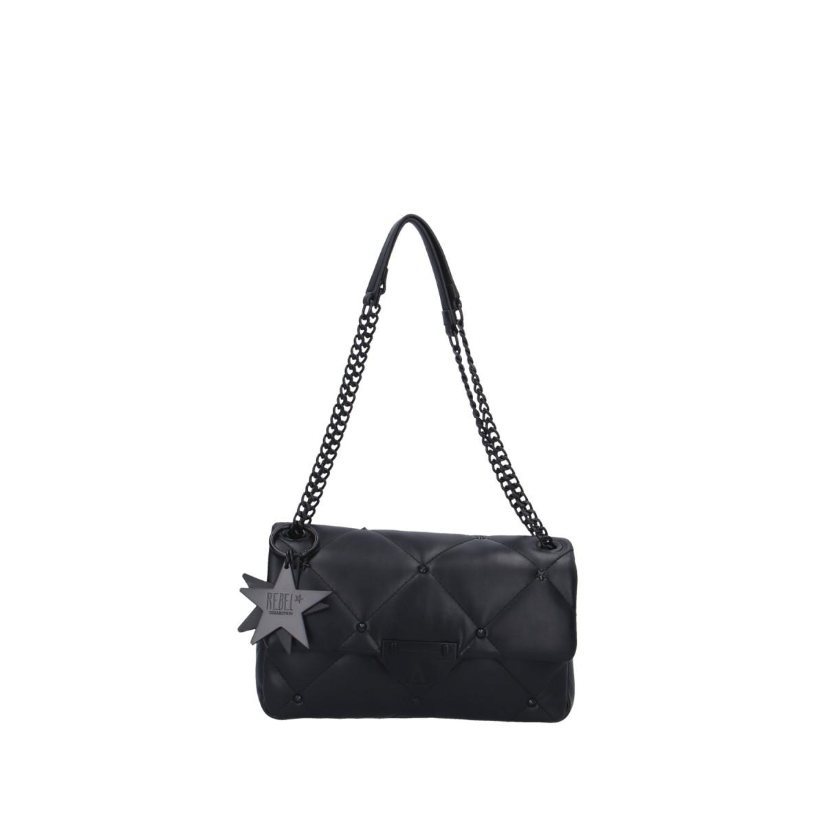 L'atelier du sac Borsa a spalla Nero Rebel biggy REBECCA