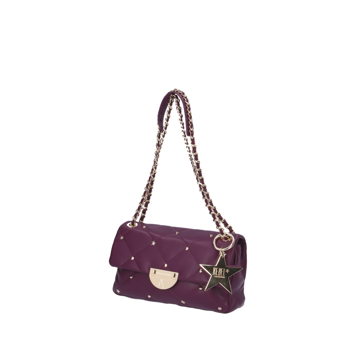 L'atelier du sac Borsa a spalla Viola Rebel goldy REBECCA