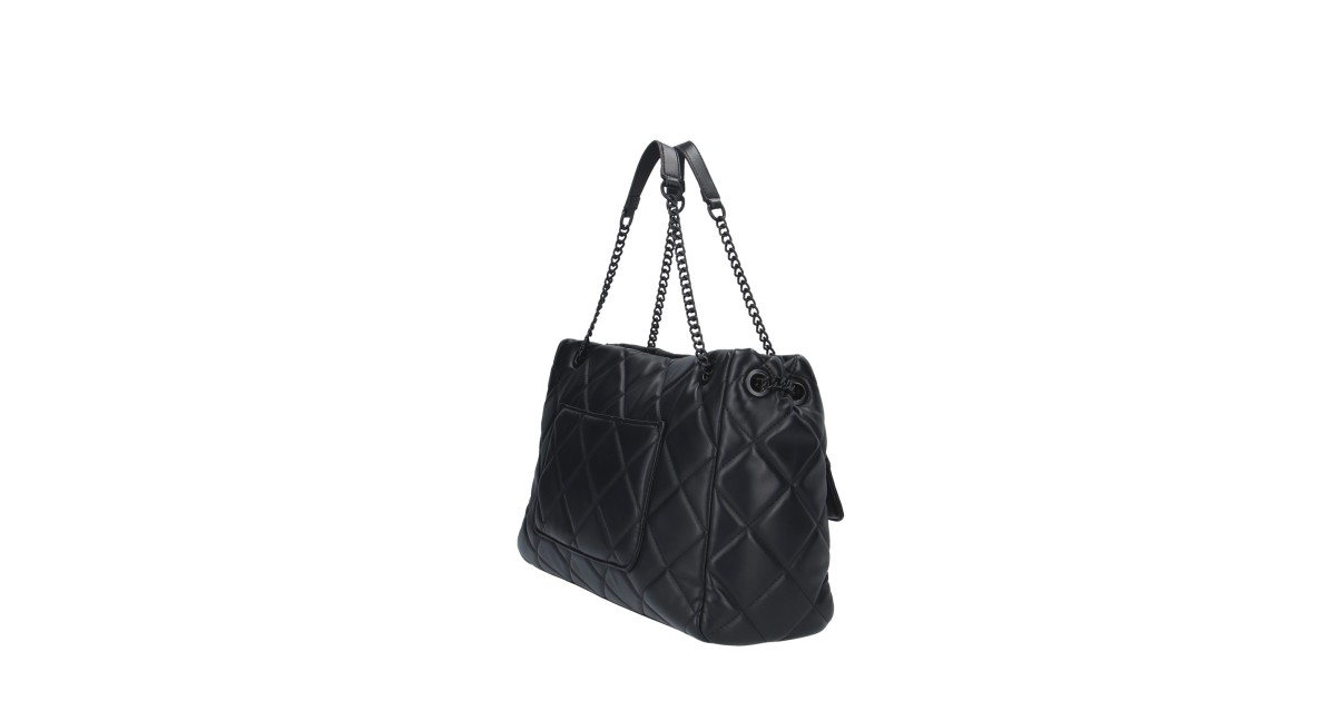 L'atelier du sac Borsa a spalla Nero Rebel stripy JANEL