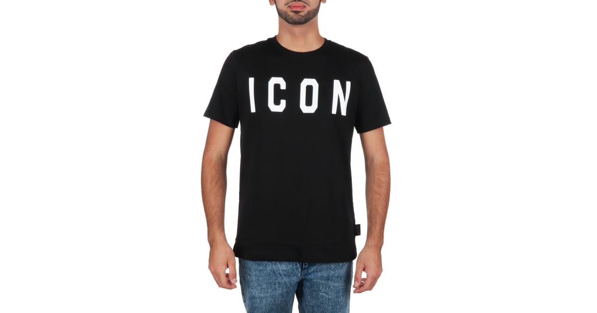 Icon T-shirt Nero/panna IU9013T