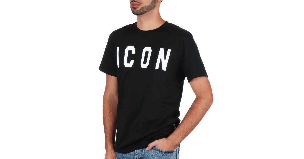 Icon T-shirt Nero/panna IU9013T