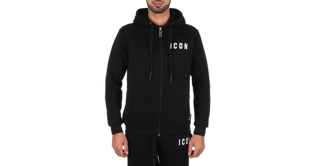 Icon Felpa Nero/panna IU9015FZ