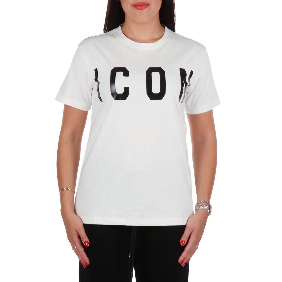 Icon T-shirt Bianco spento...