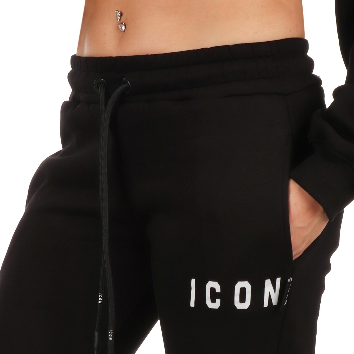 Icon Pantalone sportivo Nero/panna ID9115P