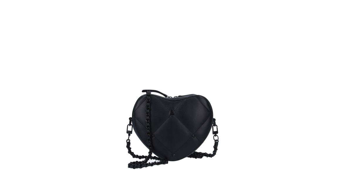 L'atelier du sac Tracolla Nero Rebel biggy HEART