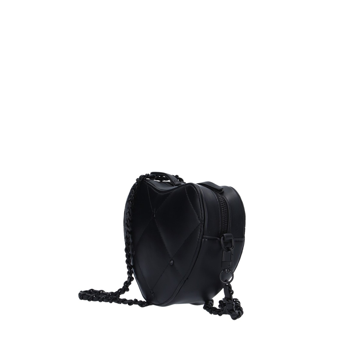 L'atelier du sac Tracolla Nero Rebel biggy HEART