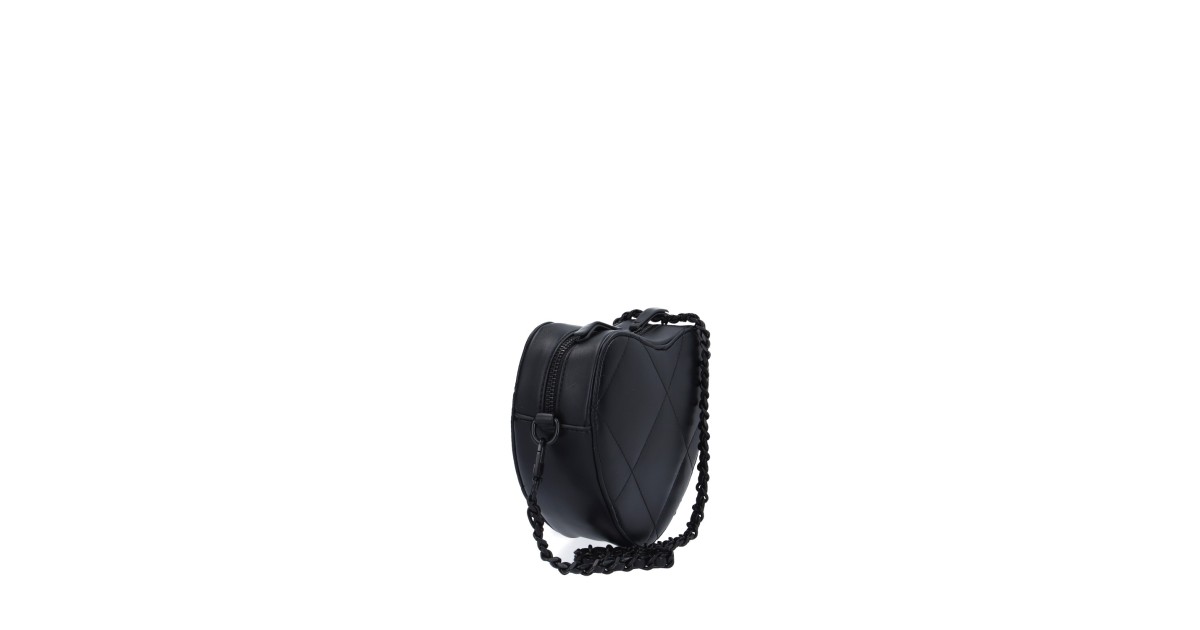 L'atelier du sac Tracolla Nero Rebel biggy HEART