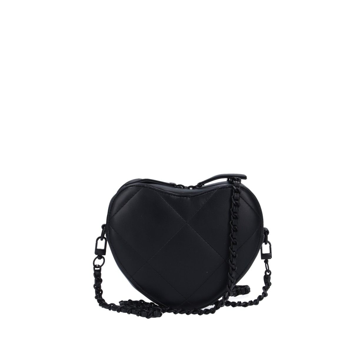 L'atelier du sac Tracolla Nero Rebel biggy HEART