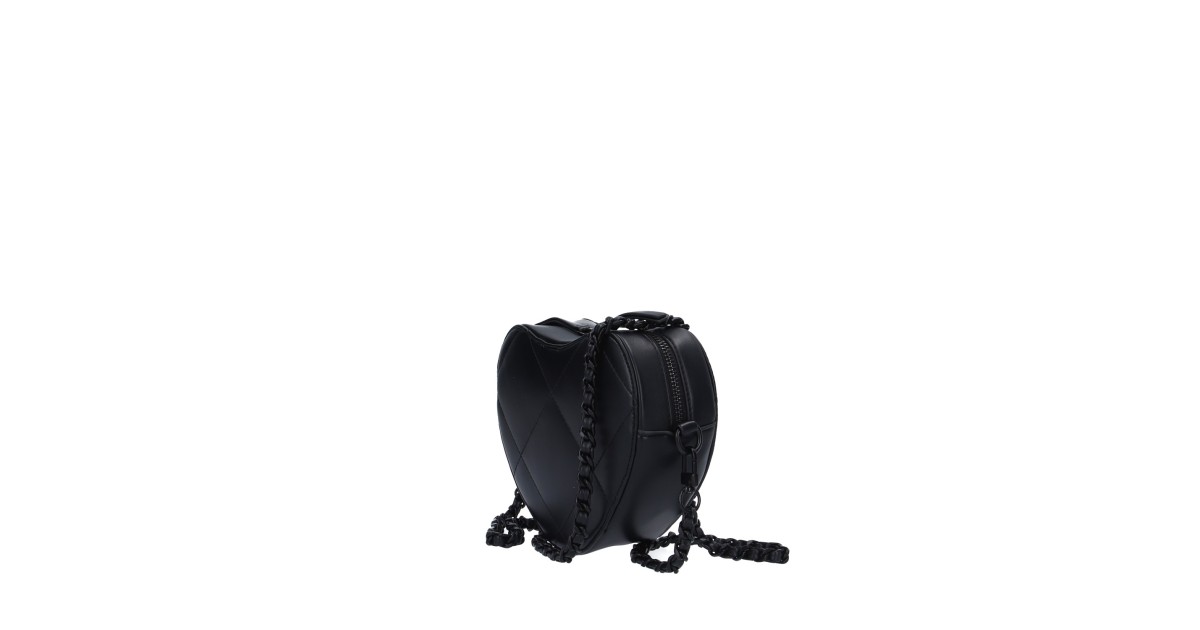 L'atelier du sac Tracolla Nero Rebel biggy HEART