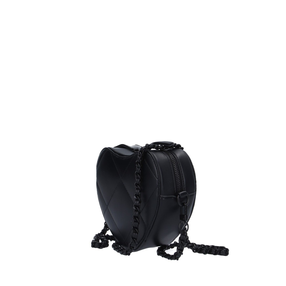 L'atelier du sac Tracolla Nero Rebel biggy HEART