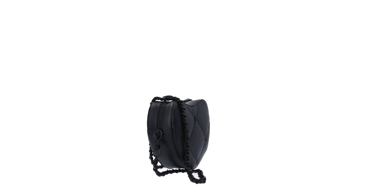 L'atelier du sac Tracolla Nero Rebel biggy HEART