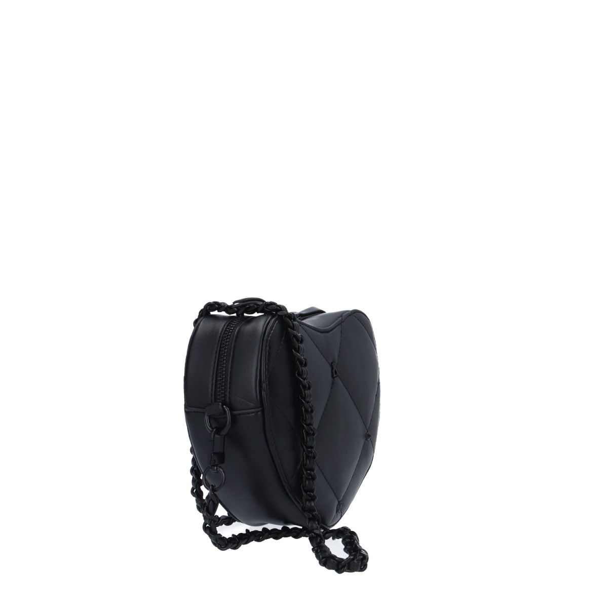 L'atelier du sac Tracolla Nero Rebel biggy HEART