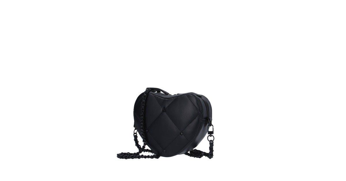 L'atelier du sac Tracolla Nero Rebel biggy HEART