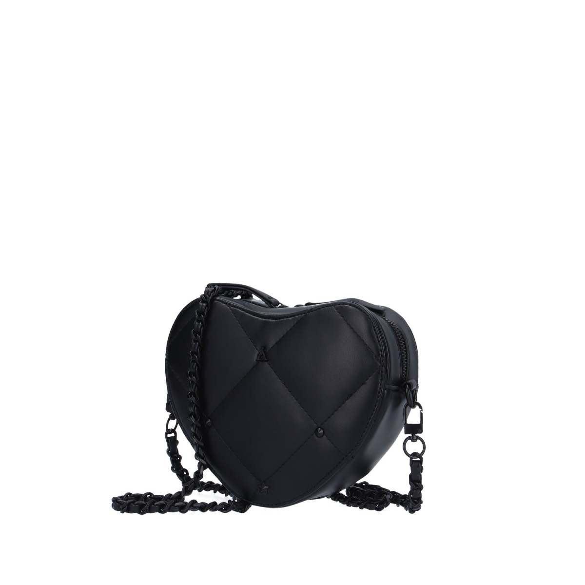 L'atelier du sac Tracolla Nero Rebel biggy HEART