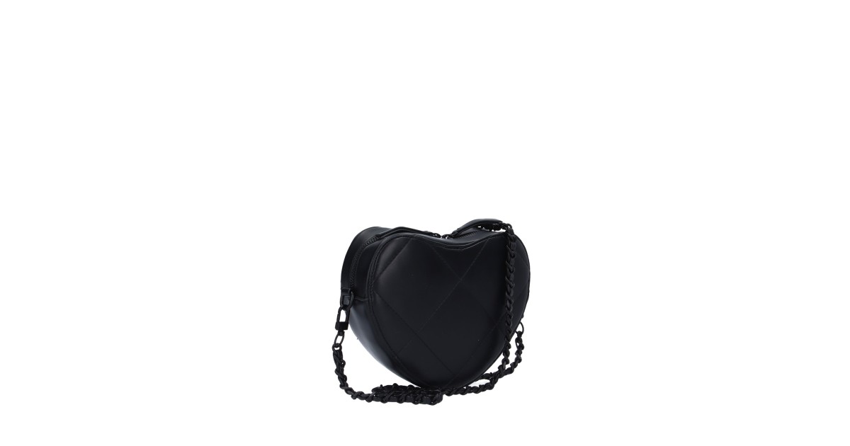 L'atelier du sac Tracolla Nero Rebel biggy HEART