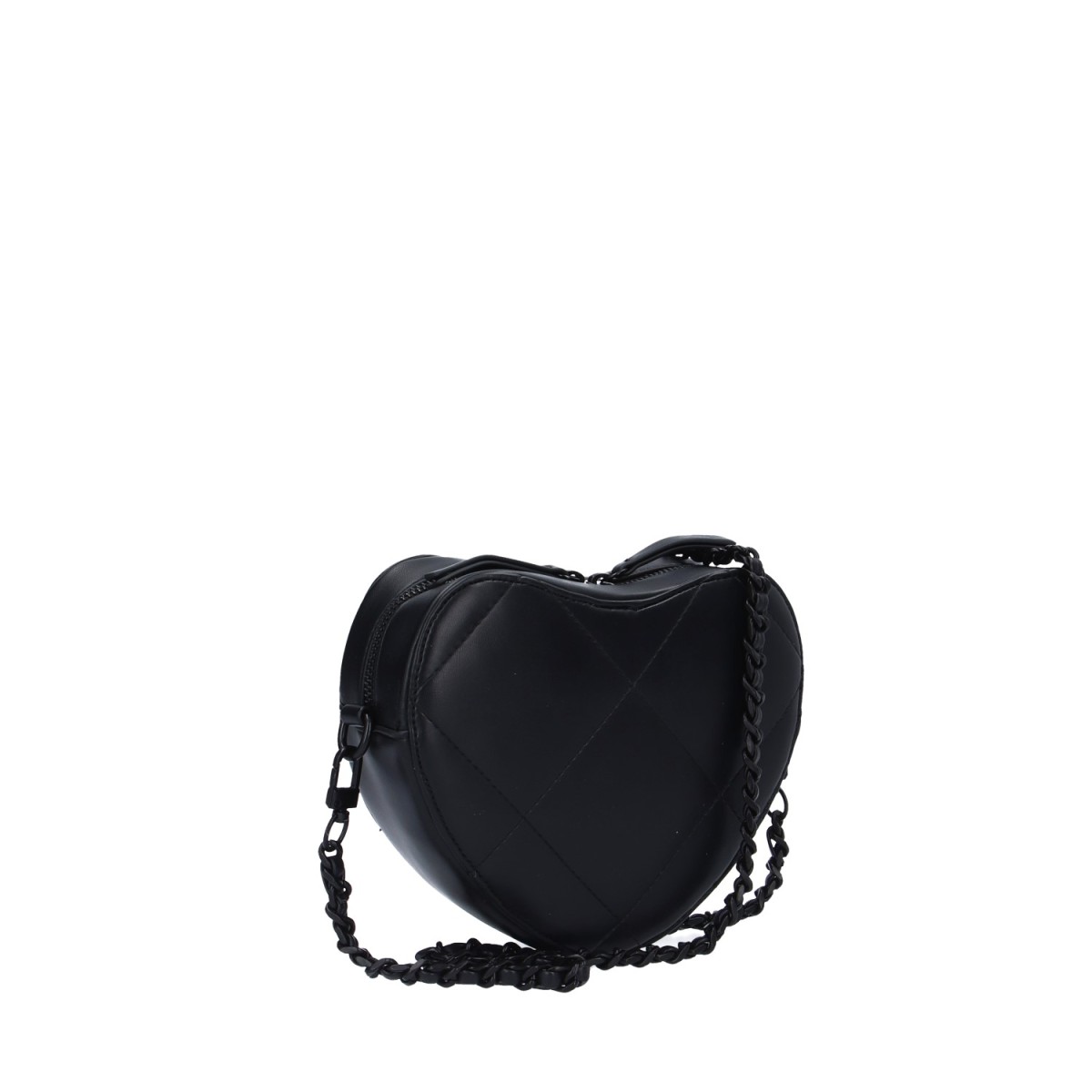 L'atelier du sac Tracolla Nero Rebel biggy HEART