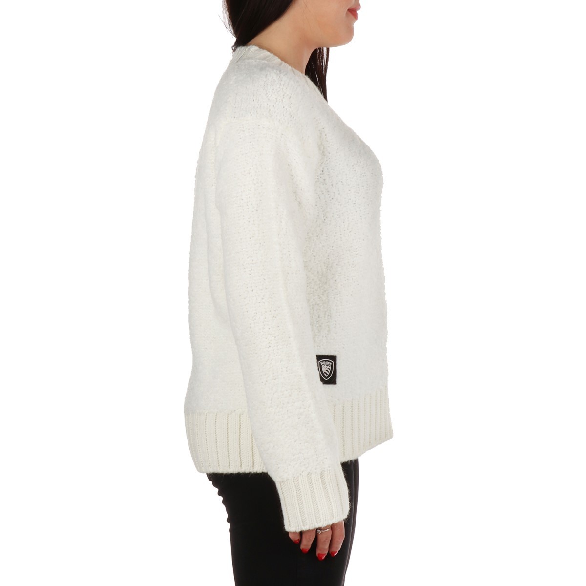 Blauer Maglione Bianco Alameda 24WBLDM01437