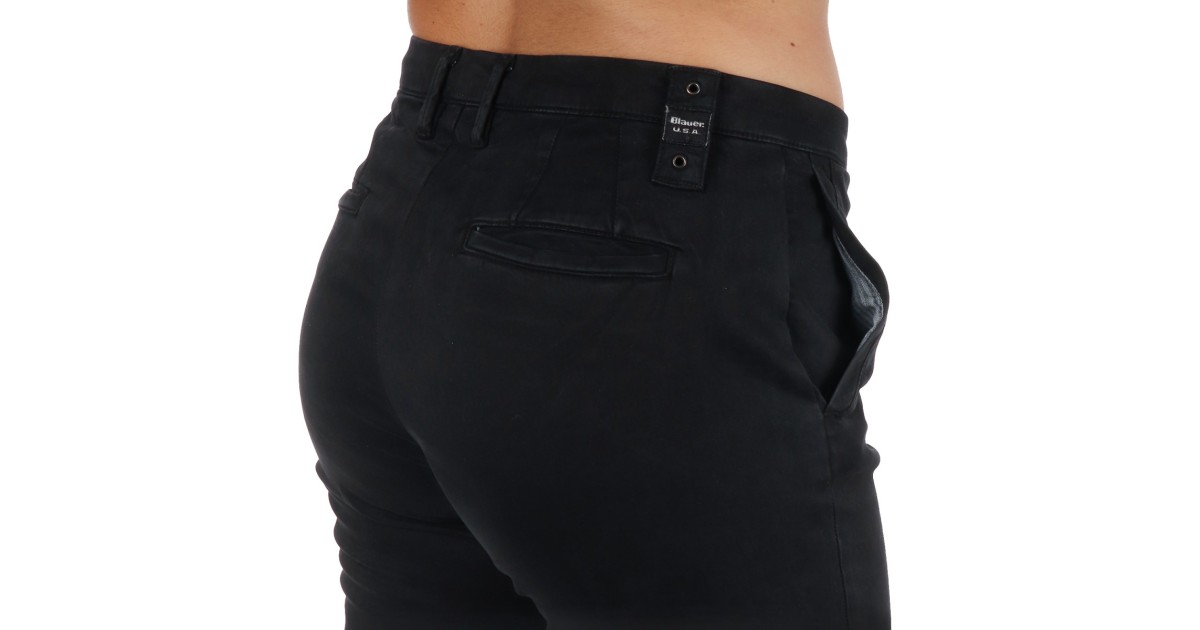 Blauer Pantalone Nero Ashley 24WBLDP01448