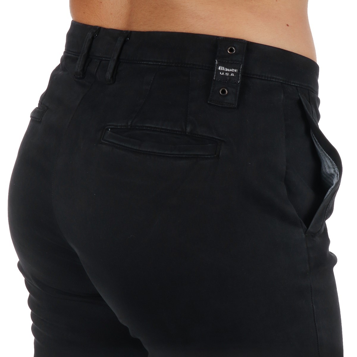 Blauer Pantalone Nero Ashley 24WBLDP01448