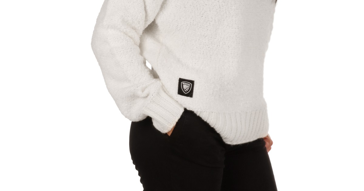 Blauer Maglione Bianco Alameda 24WBLDM01437