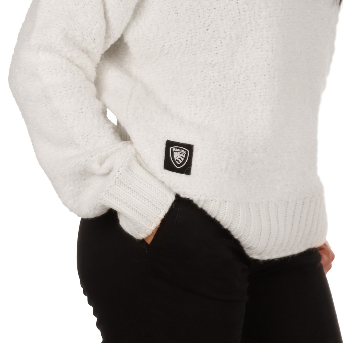 Blauer Maglione Bianco Alameda 24WBLDM01437