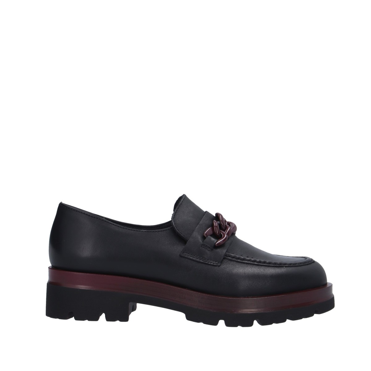 Igi&co Mocassino Nero/bordeaux Gomma 6686011