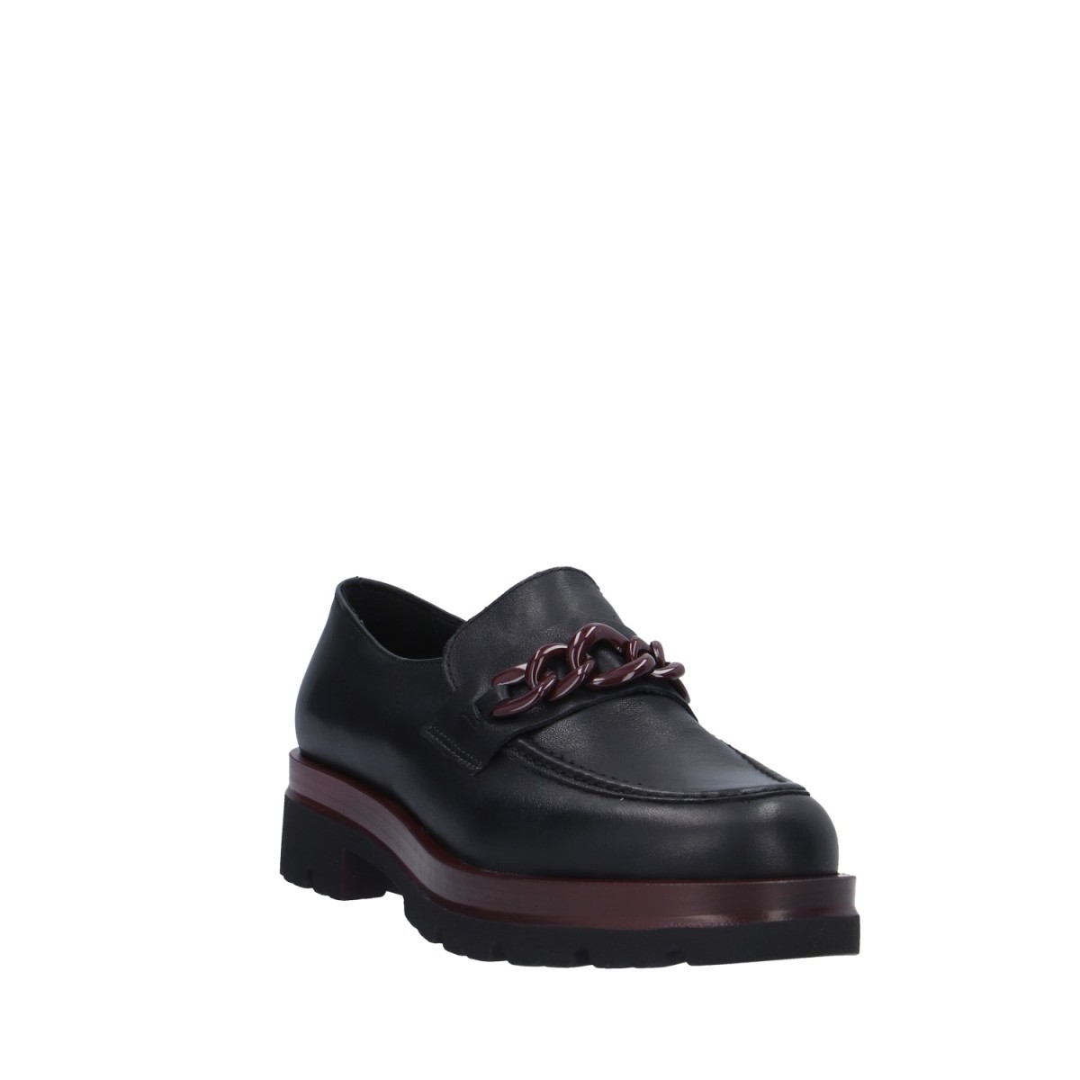 Igi&co Mocassino Nero/bordeaux Gomma 6686011