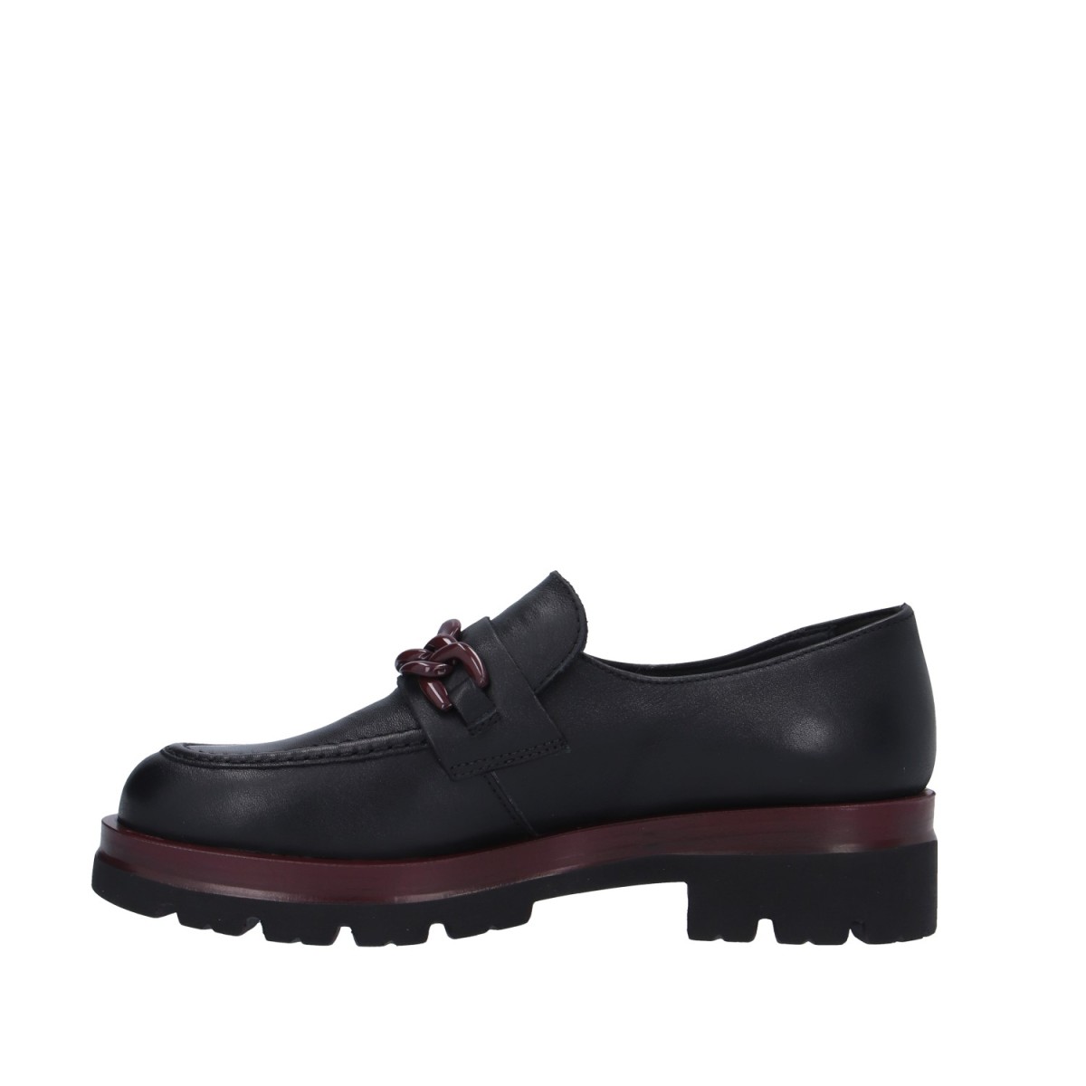 Igi&co Mocassino Nero/bordeaux Gomma 6686011